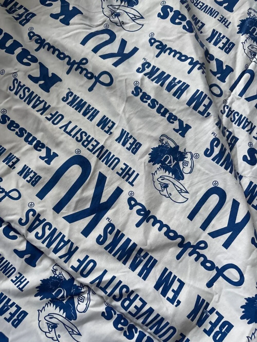 The University Of Kansas Jayhawks Logo Polyester Blanket By Northwest 84